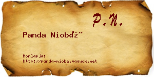 Panda Niobé névjegykártya